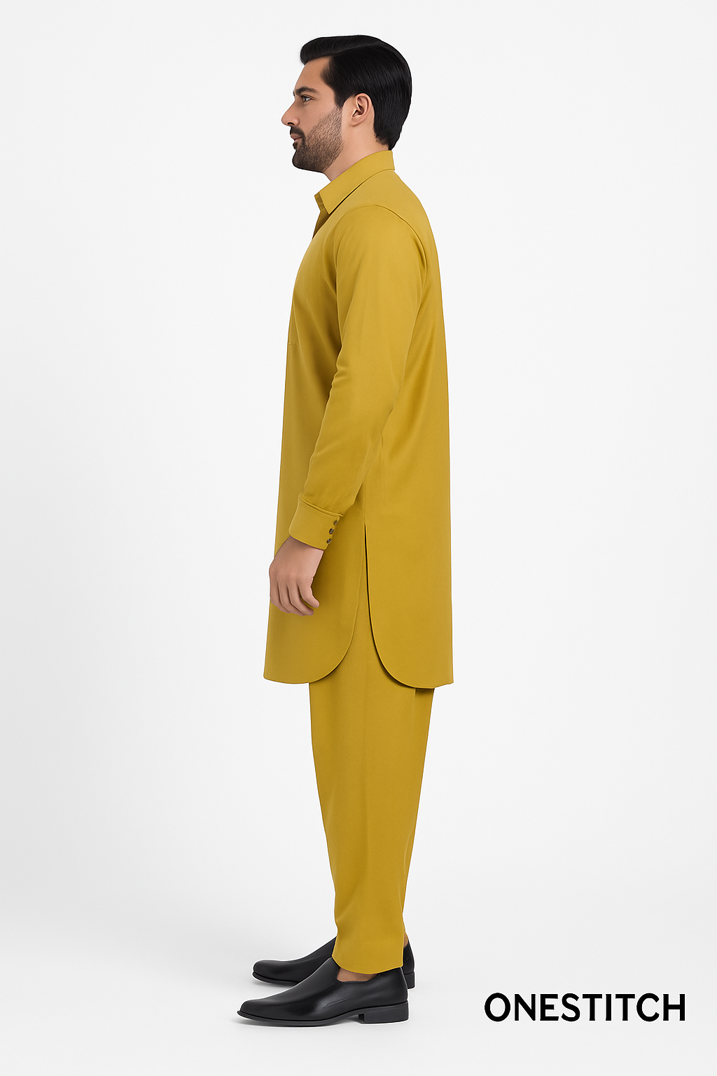 Amber Charm – Elegant Mustard Ensemble